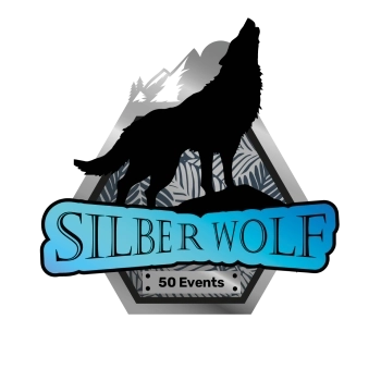 LAUF WEITER Badge Silberwolf