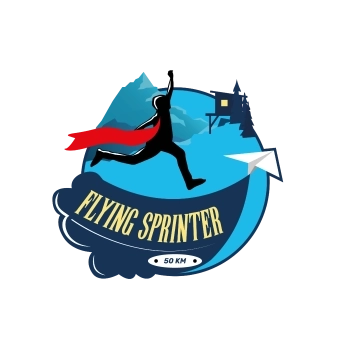 LAUF WEITER Badge Flying Sprinter