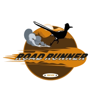 LAUF WEITER Badge Road Runner