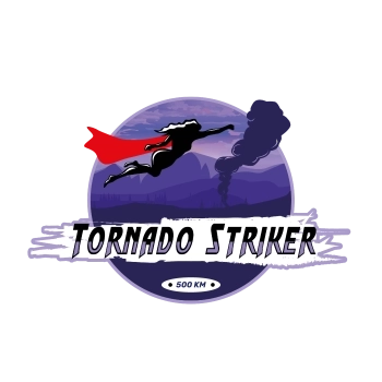 LAUF WEITER Badge Tornado Striker