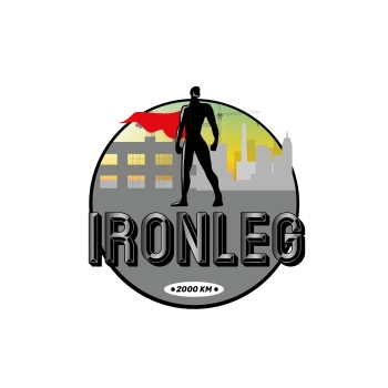 LAUF WEITER Badge Ironleg